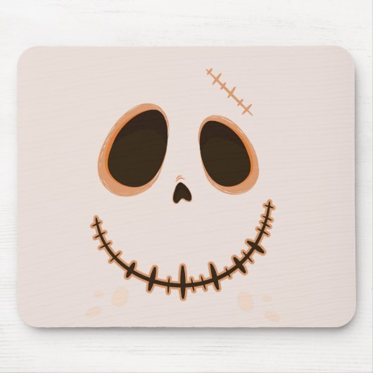 Halloween Cute Stitched Skull Mousepad (Vorne)