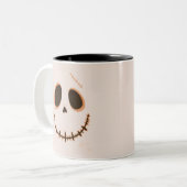 Halloween Cute Stitched Skull Skeleton Coffee Mug Zweifarbige Tasse (Vorderseite Links)