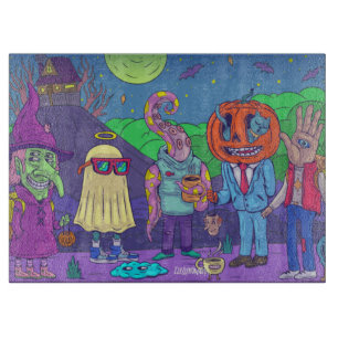 Halloween Cutting Board Schneidebrett