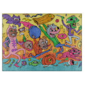 Halloween Cutting Board Schneidebrett (Vorderseite)