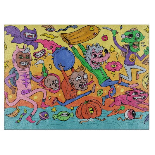 Halloween Cutting Board Schneidebrett (Vorderseite)