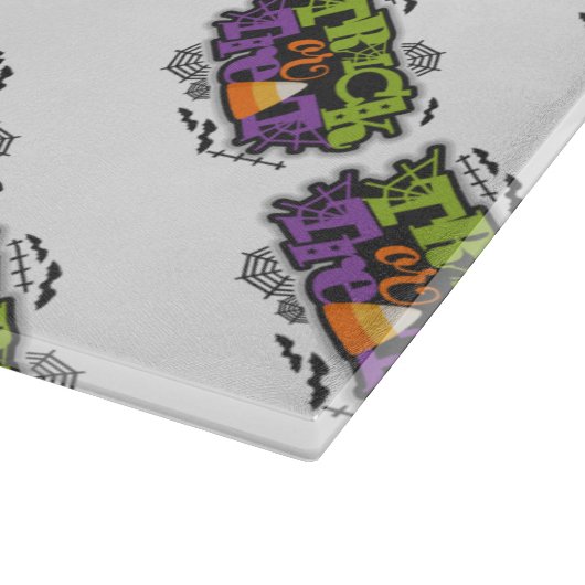 Halloween Cutting Board/Trick oder Treff Schneidebrett (Ecke)