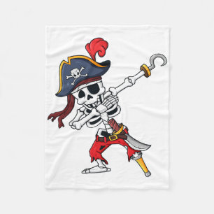 Halloween Dabbing Pirate Skeleton Fun Dab Boys Gir Fleecedecke