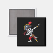 Halloween Dabbing Pirate Skeleton Fun Dab Boys Gir Magnet (Vorderseite/Rückseite)