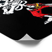 Halloween Dabbing Pirate Skeleton Fun Dab Boys Gir Poster (Ecke)