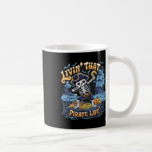 Halloween Dabbing Pirate Skeleton Simple Halloween Kaffeetasse