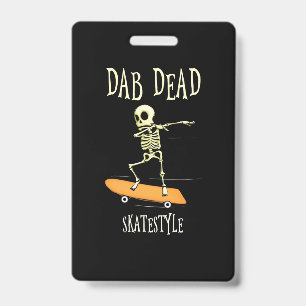Halloween Dabbing Skatestil Ausweis