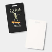 Halloween Dabbing Skatestyle Ausweis (Vorder- & Rückseite)
