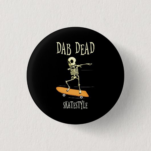 Halloween Dabbing Skatestyle Button (Vorderseite)