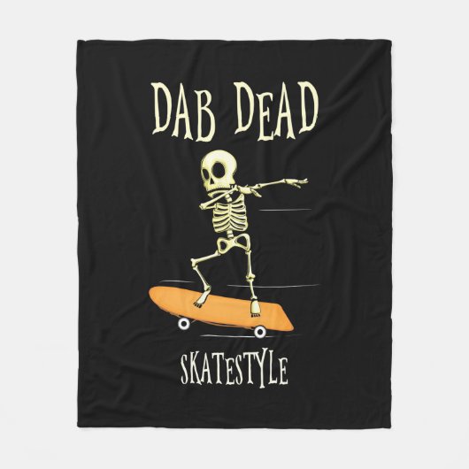 Halloween Dabbing Skatestyle Fleecedecke (Vorderseite)