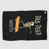 Halloween Dabbing Skatestyle Golfhandtuch (Horizontal)