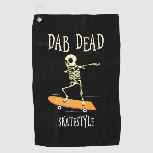 Halloween Dabbing Skatestyle Golfhandtuch (Vorderseite)