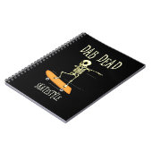 Halloween Dabbing Skatestyle Notizblock (Linke Seite)