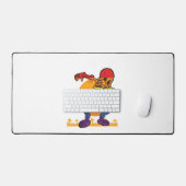 Halloween Dabbing Skeleton Kostüm LGBT Schreibtischunterlage (Tastatur & Maus)