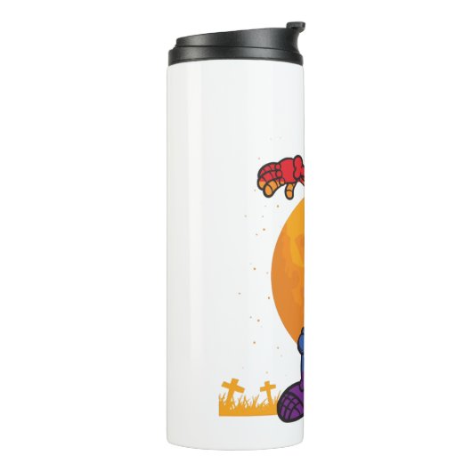 Halloween Dabbing Skeleton Kostüm LGBT Thermosbecher (Nach links gedreht)