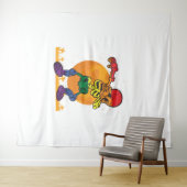 Halloween Dabbing Skeleton Kostüm LGBT Wandteppich (Beispiel (Horizontal))