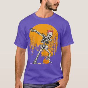Halloween Dabbing Skeleton Kostüme Kinder Mädchen  T-Shirt