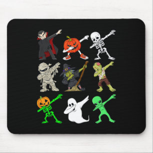 Halloween Dabbing Vampir Hexen und Monster Boys Mousepad