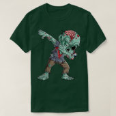 Halloween Dabbing Zombie Brain Funny Boys Dab Danc T-Shirt (Design vorne)