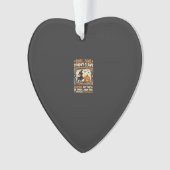Halloween Dachshund Gruselige Warnung Ornament (Vorderseite)