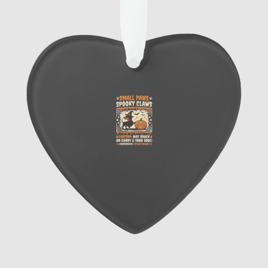 Halloween Dachshund Gruselige Warnung Ornament (Vorderseite)