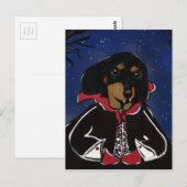 Halloween Dachshund Postkarte (Vorne/Hinten)
