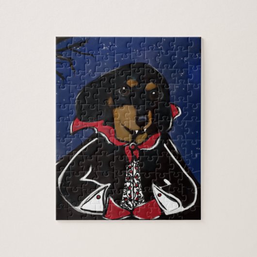 Halloween Dachshund Puzzle (Vertikal)