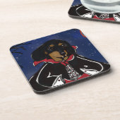 Halloween Dachshund Untersetzer (Linke Seite)