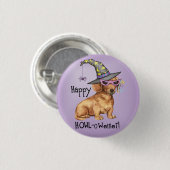 Halloween-Dackel Button (Vorne & Hinten)