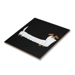 Halloween-Dackel Fliese