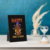 Halloween-Dackel Fotoplatte (Seite)