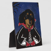 Halloween-Dackel Fotoplatte (Seite)