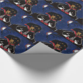 Halloween-Dackel Geschenkpapier (Ecke)