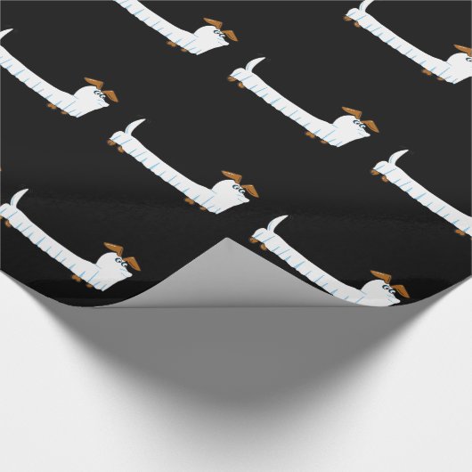 Halloween-Dackel Geschenkpapier (Ecke)