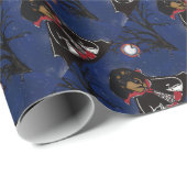 Halloween-Dackel Geschenkpapier (Rolleneckpunkt)