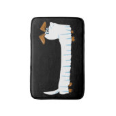 Halloween Dackel Ghost Badematte (Vorderseite Vertikal)