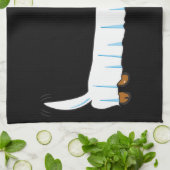 Halloween-Dackel Handtuch (Gefaltet)