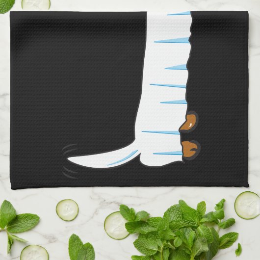 Halloween-Dackel Handtuch (Gefaltet)