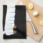 Halloween-Dackel Handtuch (Viertel Falte)