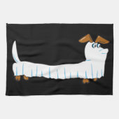 Halloween-Dackel Handtuch (Horizontal)