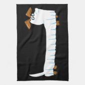 Halloween-Dackel Handtuch (Vertikal)