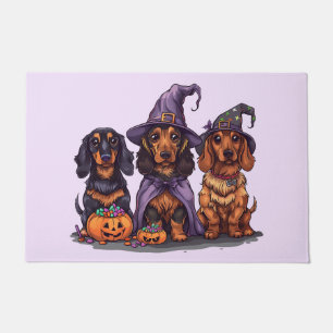 Halloween Dackel Hexenhunde Fußmatte