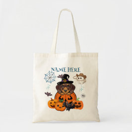 Halloween Dackel Hexenkuchen Tote Bag Tragetasche
