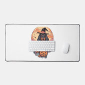 Halloween-Dackel Schreibtischunterlage (Tastatur & Maus)