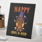 Halloween-Dackel Sockelschild (In Situ)