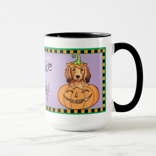 Halloween-Dackel Tasse (Rechts)