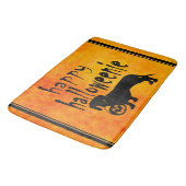 Halloween Dackel Trick oder Treat Badematte (Schrägansicht)