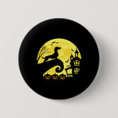 Halloween Dackel Würstchen Dackel Moonshine Sausag Button (Vorderseite)