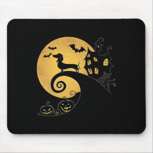 Halloween Dackel Würstchen Dackel Moonshine Sausag Mousepad