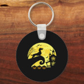 Halloween Dackel Würstchen Dackel Moonshine Sausag Schlüsselanhänger (Vorderseite)